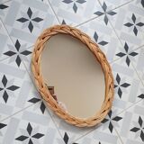 Wicker mirror