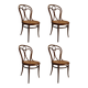 Austrian Bent Beech Chairs, 1890s, Set of 4
