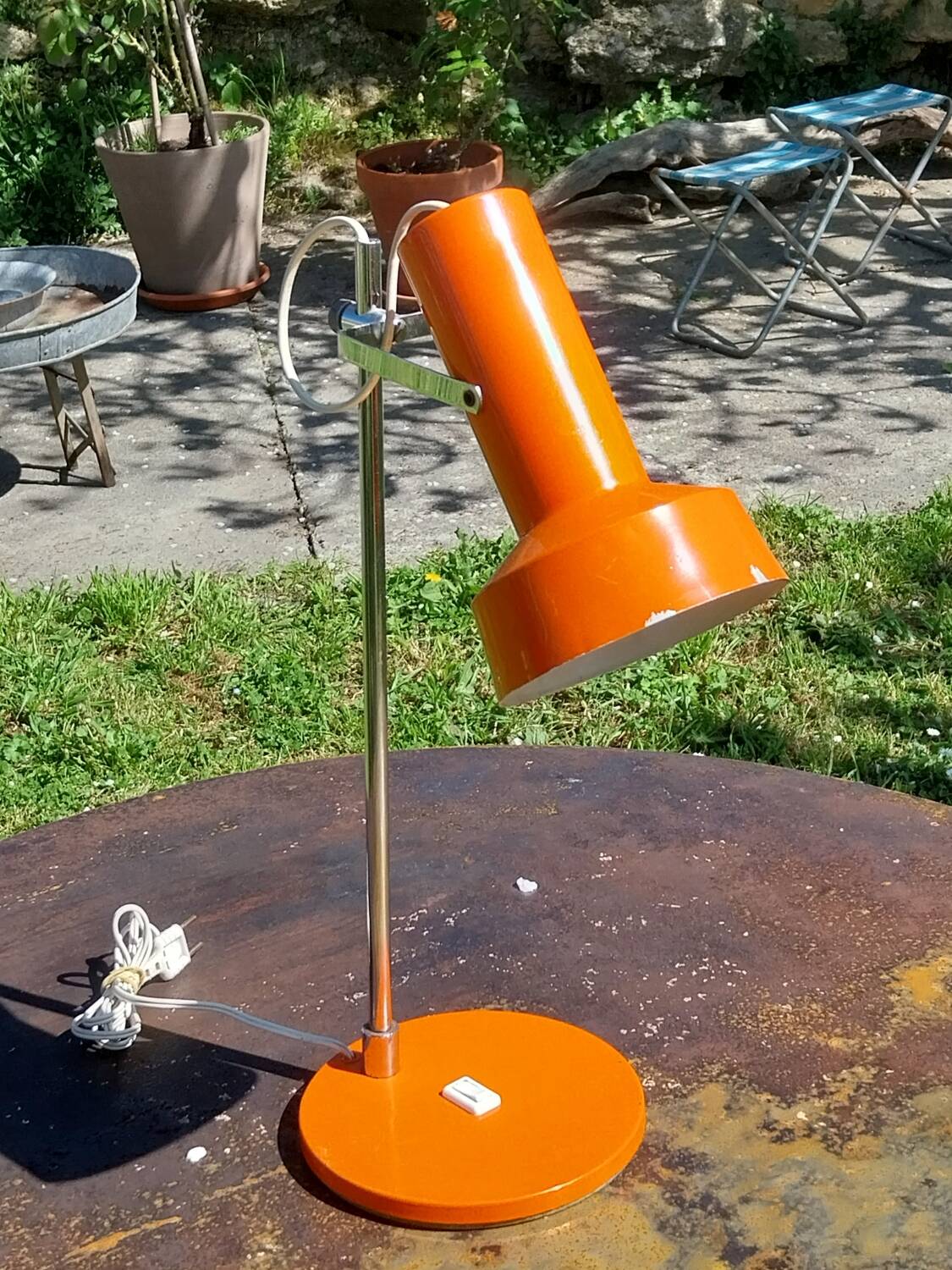 Orange lamp from the 70s