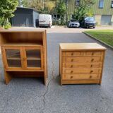 Scandinavian chest of drawers with 6 wooden drawers