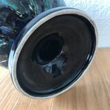 Large cut blue Vallauris earthenware