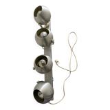 Brushed aluminum eyeball spotlight strip