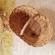 Vintage wicker basket – bohemian decorative storage