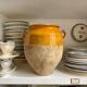 Grease pot, ochre glazed ceramic jar no. 2 - 18th century