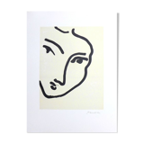 Matissse after Nadia looking to the right, 1994. Lithograph on strong paper