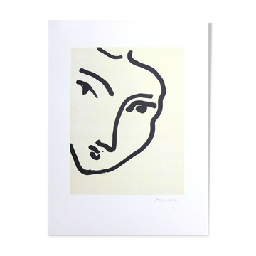 Matissse after Nadia looking to the right, 1994. Lithograph on strong paper