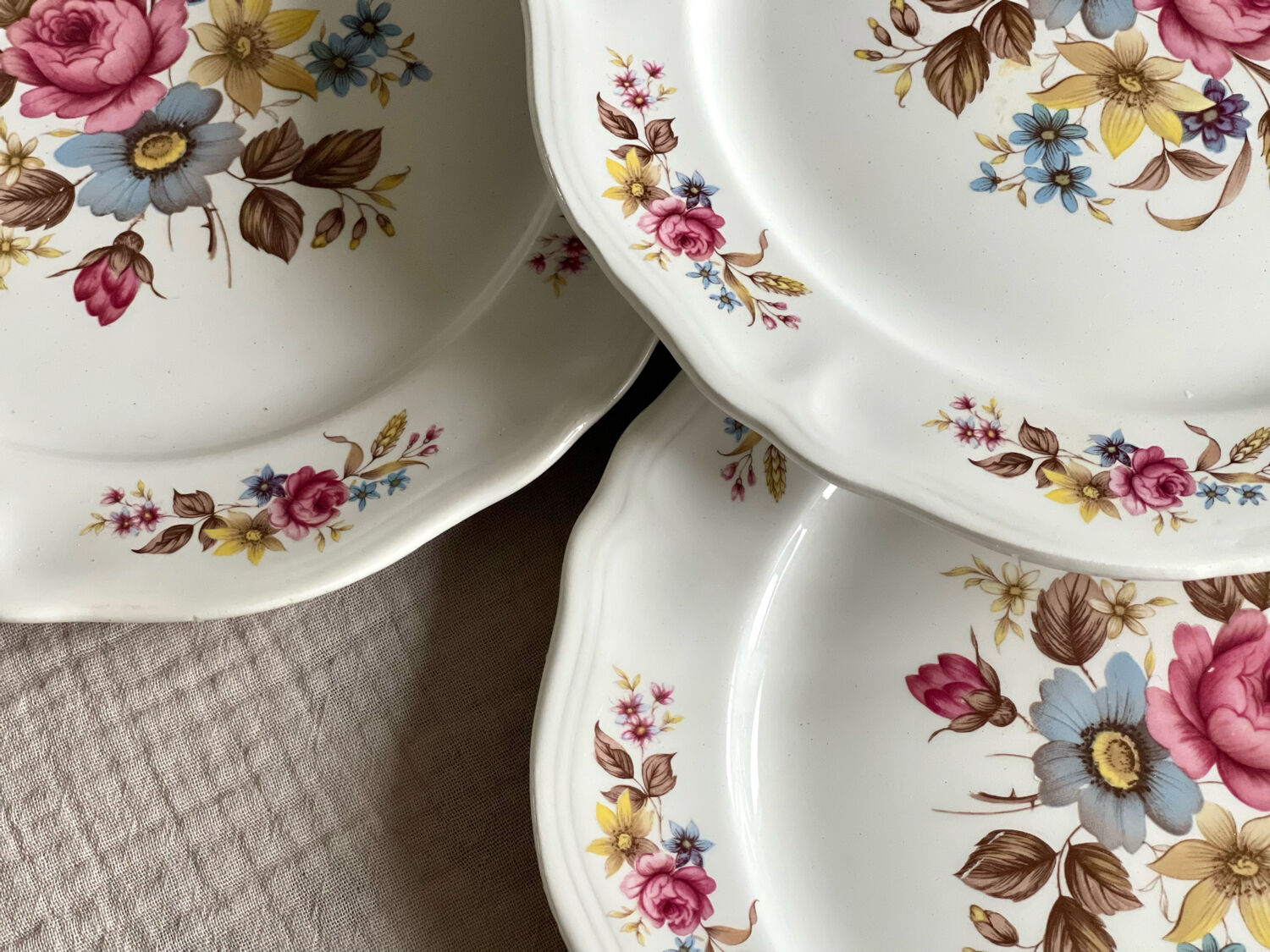 5 dessert plates Orchies Moulin des Loups