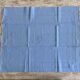 Set of 8 damask napkins dyed in dreamy blue monogrammed MC - cotton - 72x60cm