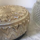 Vintage iridescent amber ceiling