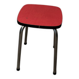 Red Formica stool
