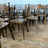 8 anciennes chaises bistrot en bois