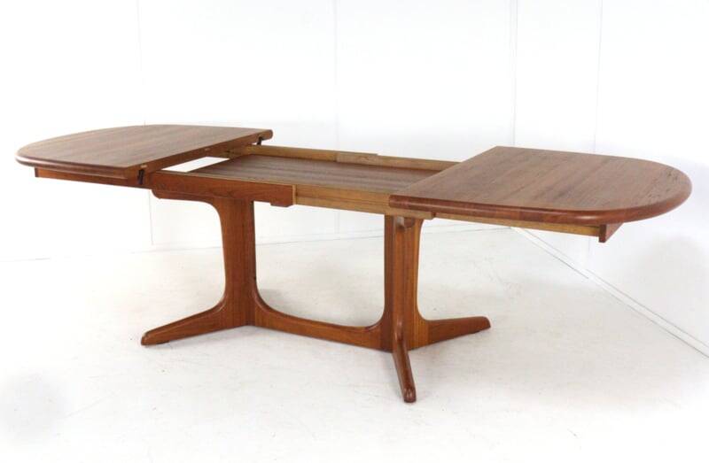 Oval 2x extendable dining table XL 'Nymindegab' - danish design vintage