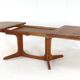 Oval 2x extendable dining table XL 'Nymindegab' - danish design vintage