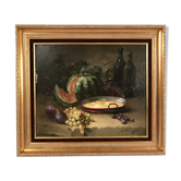 Huile sur toile, nature morte signée Dubouchet