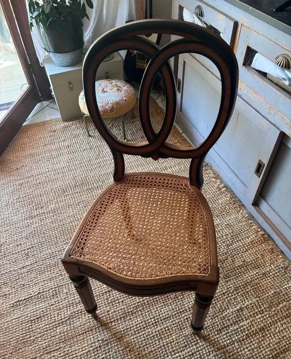 Napoleon III Medallion Chairs - Handmade Caning