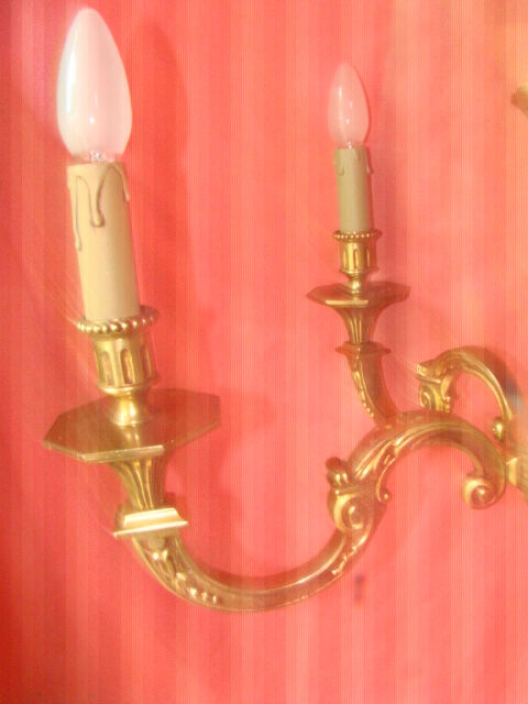 solid bronze chandelier with 5 light arms