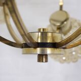 H. Tynell style amber globe chandelier