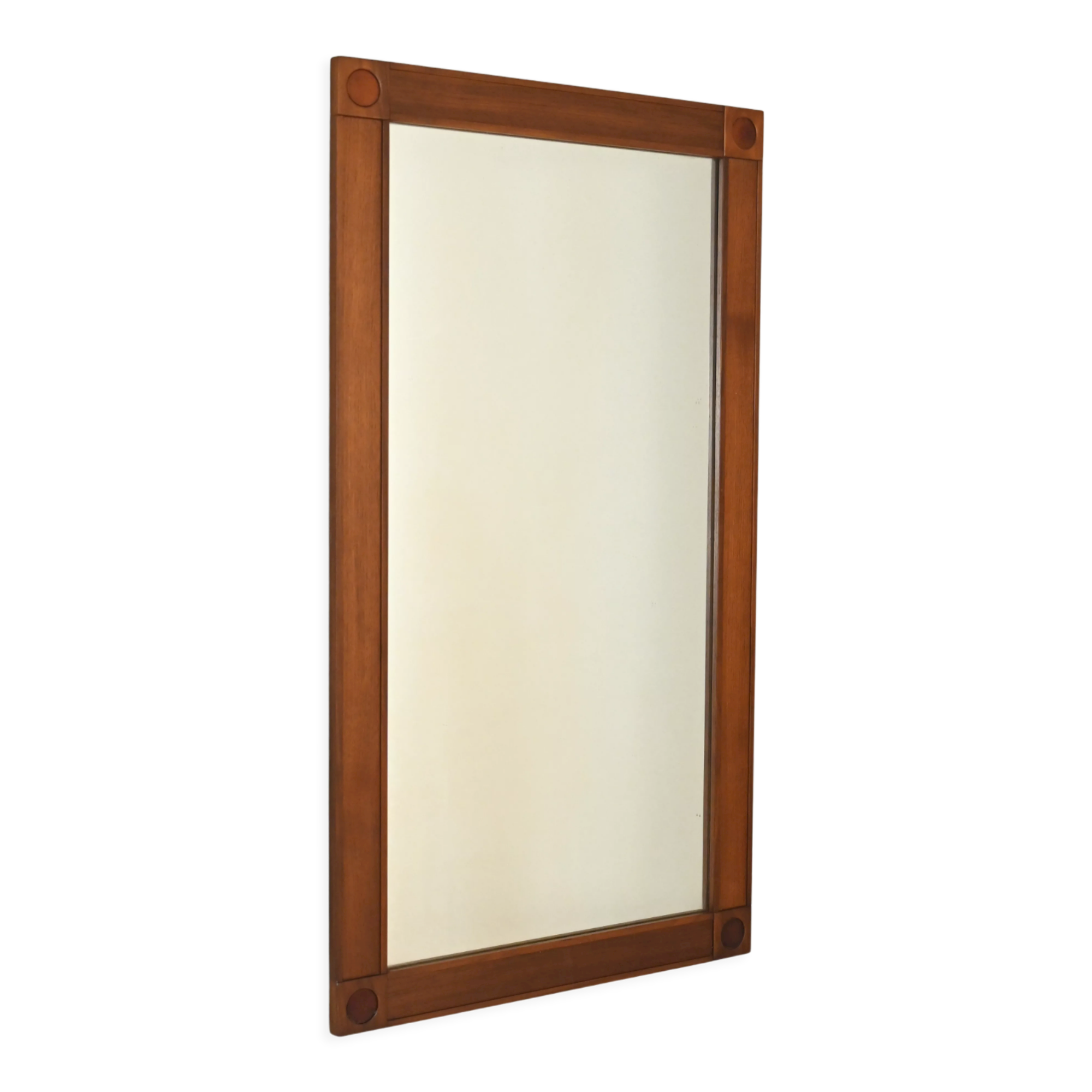 Scandinavian vintage rectangular mirror, 123x68 cm