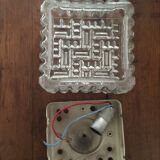 Moulded glass ceiling