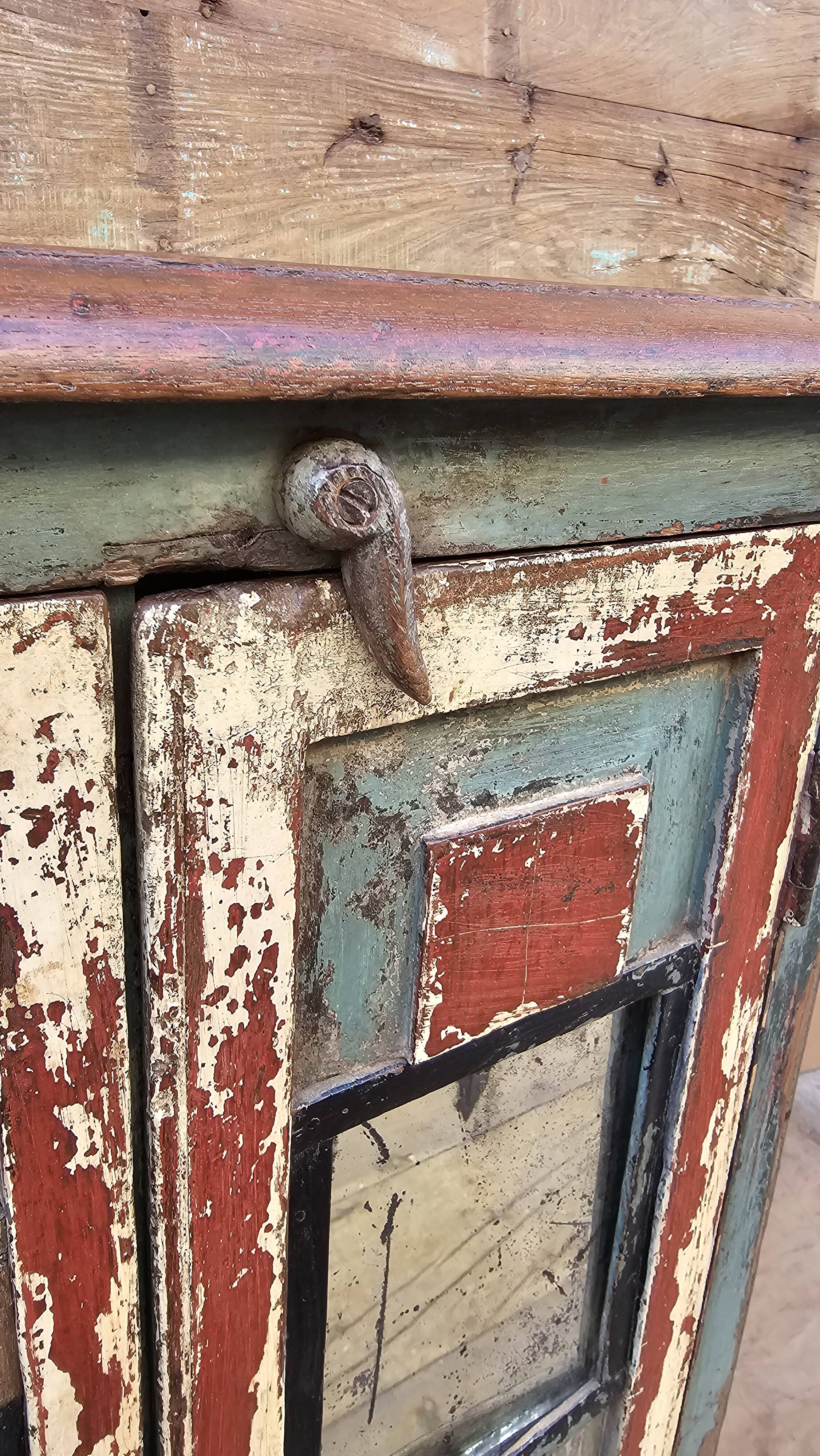 Old Burmese teak sideboard