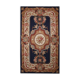 Deep blue Needlepoint Area Rug Traditional Handmade Wool Tapestry Rugs- 91x152cm