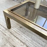 Table basse en laiton années 60