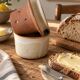 Beurrier à eau en grès artisanal