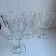 Set of 4 crystal wine glasses 60s