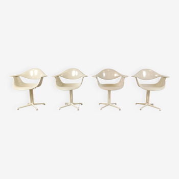 Chaises Daf Space Age par George Nelson pour Herman Miller, Set de 4