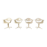 Chaises Daf Space Age par George Nelson pour Herman Miller, Set de 4