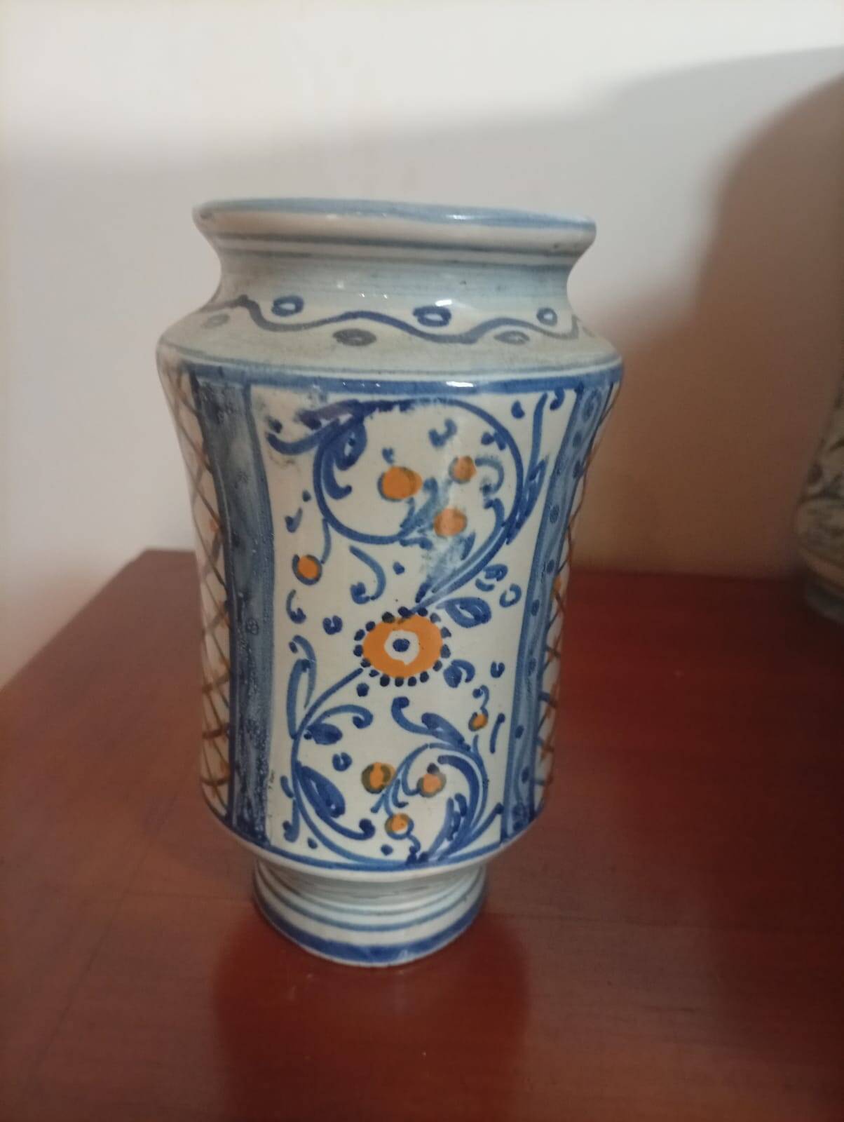 Old and signed pharmacy jar