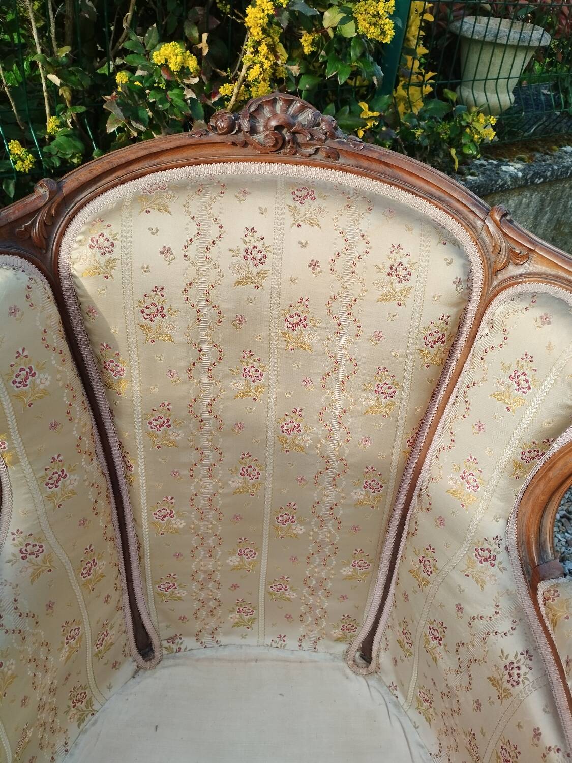 Paire de fauteuils anciens style louis xv