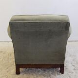 Fauteuil en velours vert  "Maison Franck"-