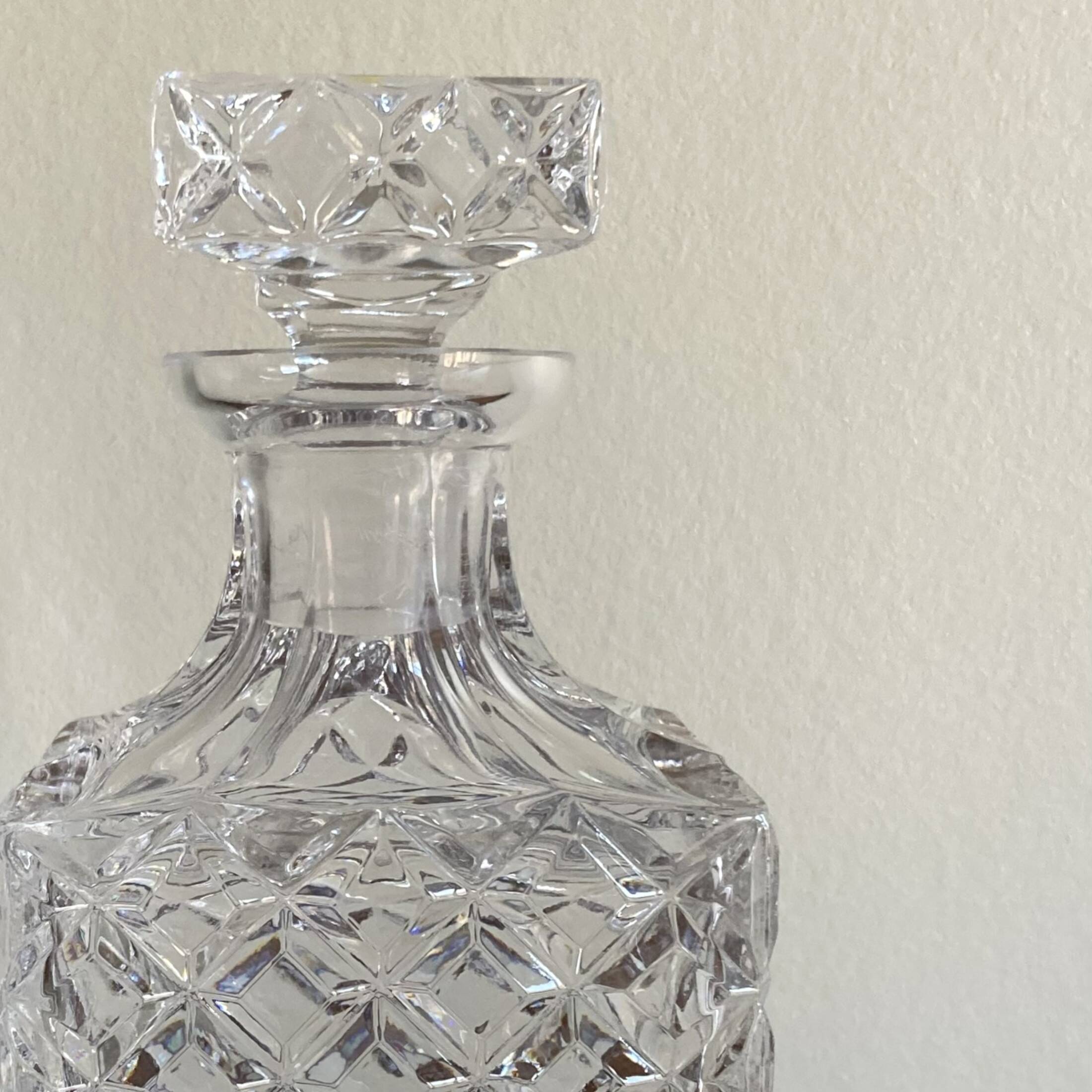 Whiskey decanter in cut crystal vintage tableware glass ACC-7065