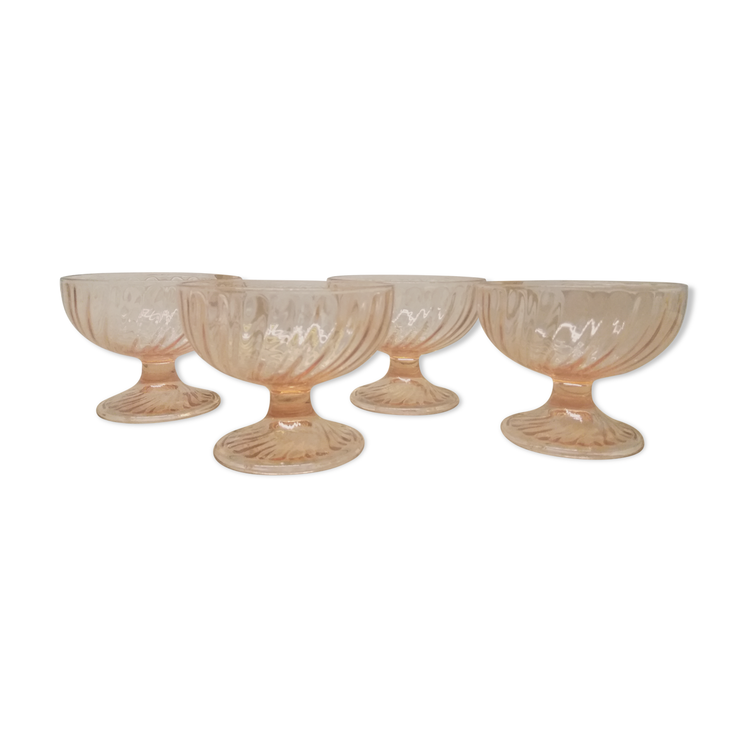 Set 4 Rosaline ice cream cups
