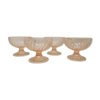 Set 4 Rosaline ice cream cups