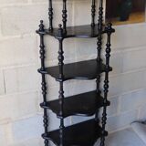 Antique black wood partition shelf in Napoleon style