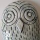 Owl in ceramic 60s signed Jean Varoqueaux