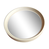 Vintage white round mirror 70 Lange Spiegel Germany