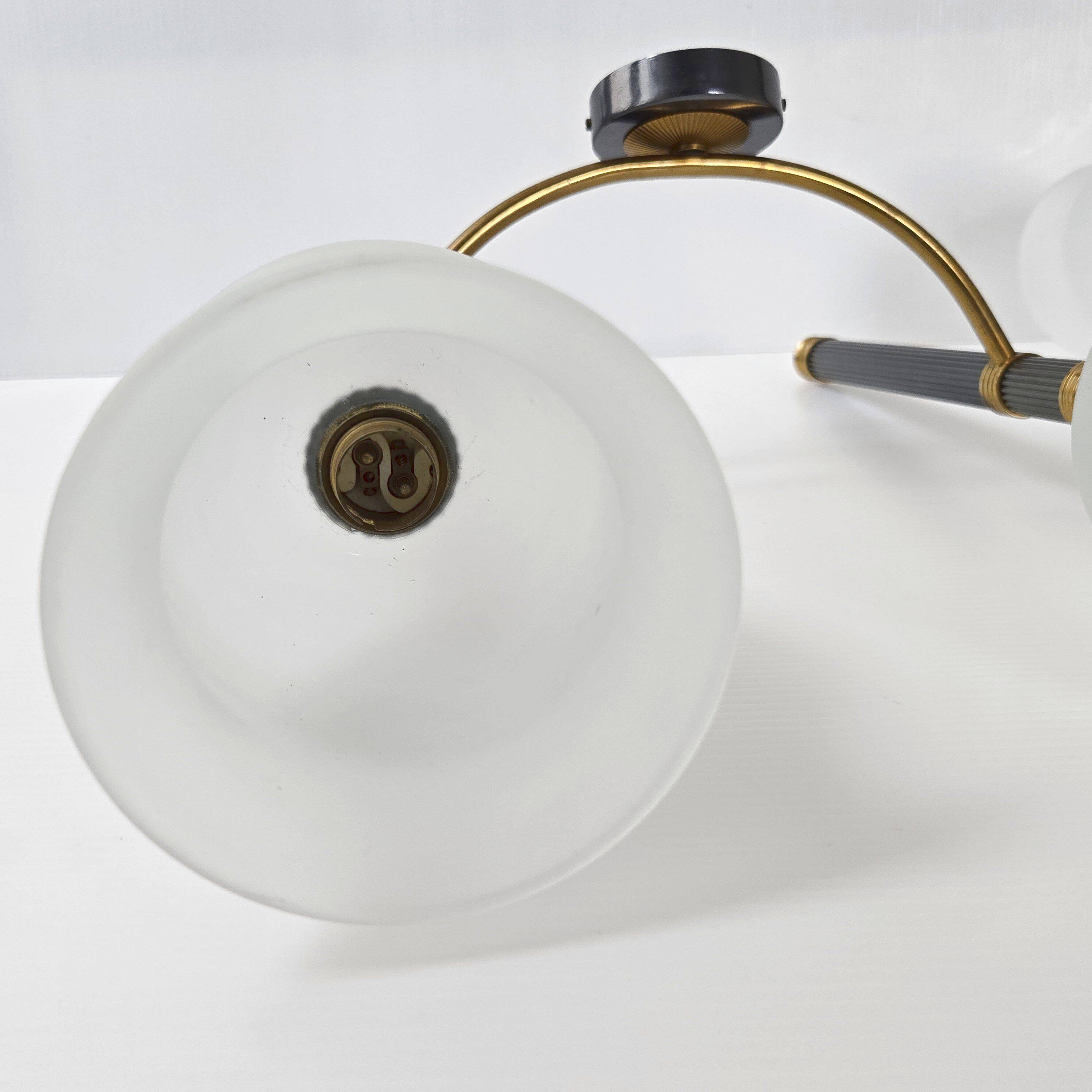 Pair of vintage 1950s torch wall lights