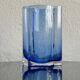Mid century Murano Vase, Blue shaped Glass, 1960's