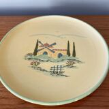 Large round dish signed lou sietoun