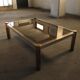 Table laiton et acier brossé 1970