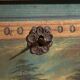 Antique wedding chest painted in pine – Austro-Hungarian Empire, 1841