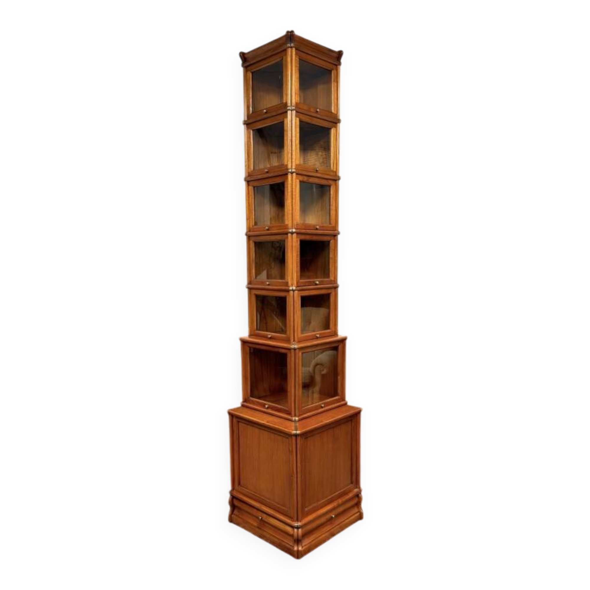 Original Globe Wernicke English Display Museum Cabinet