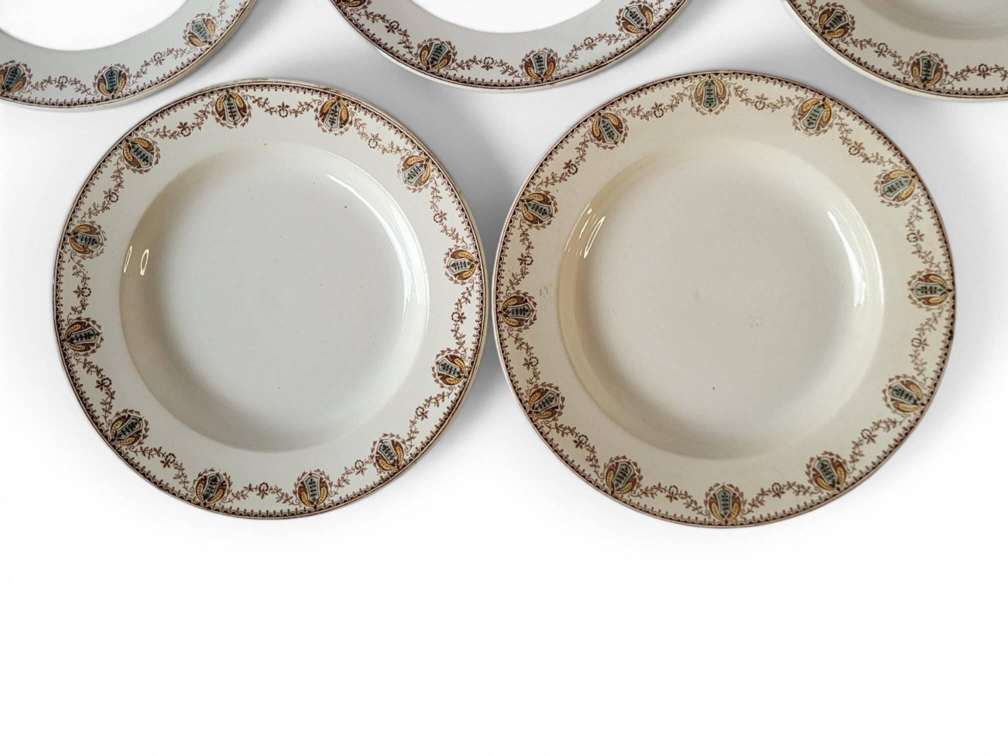 5 deep plates Léon Graves Clairefontaine
