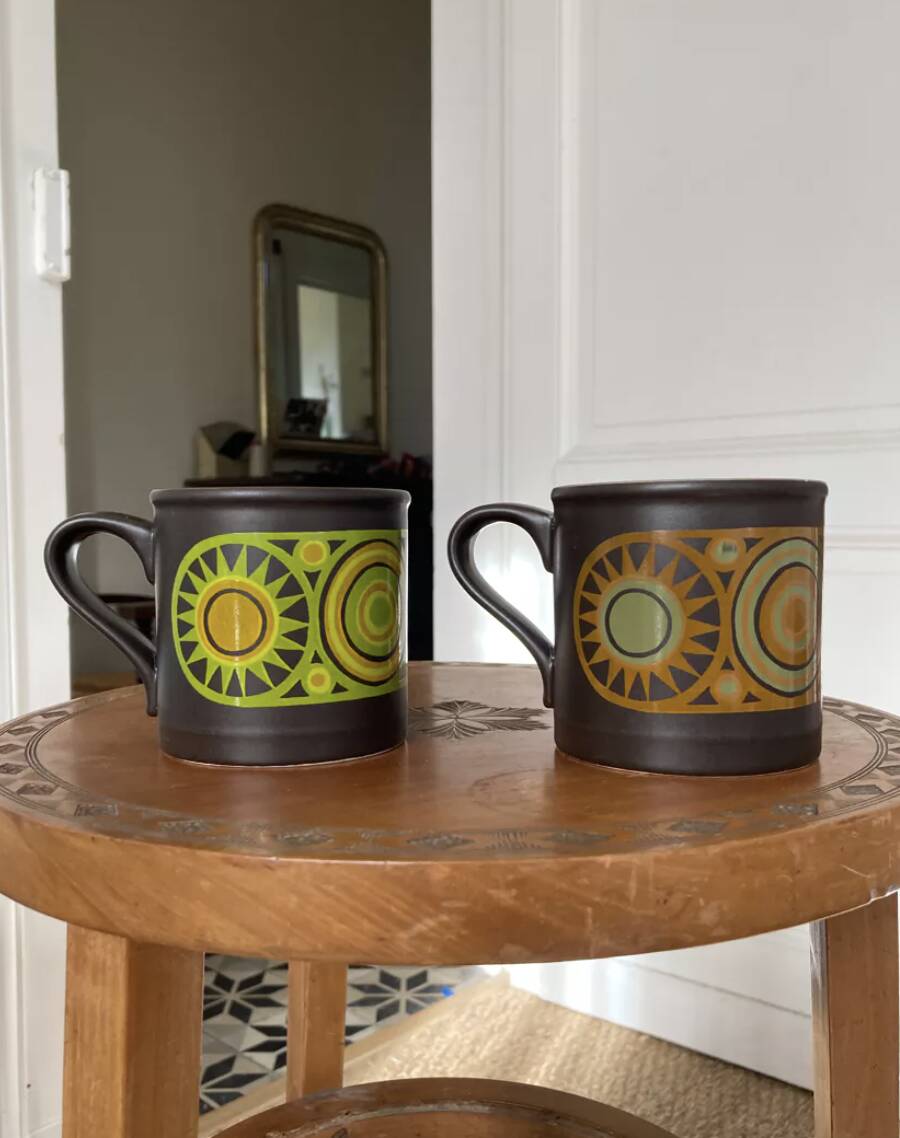 Staffordshire mugs 1970