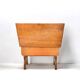Old small stool - footrest with solid wood chest