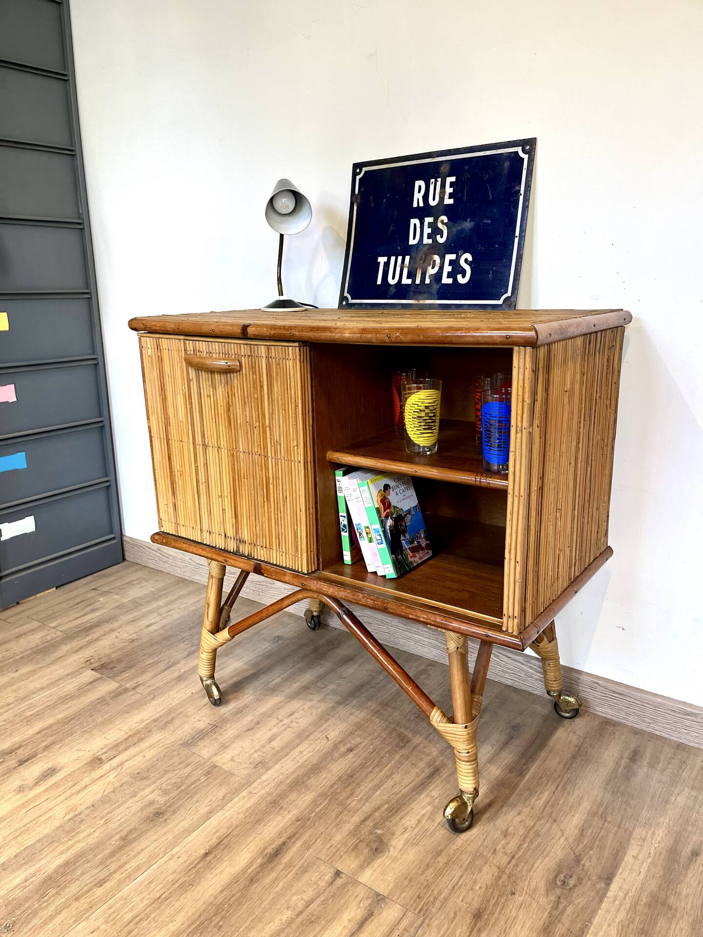 Rattan sideboard