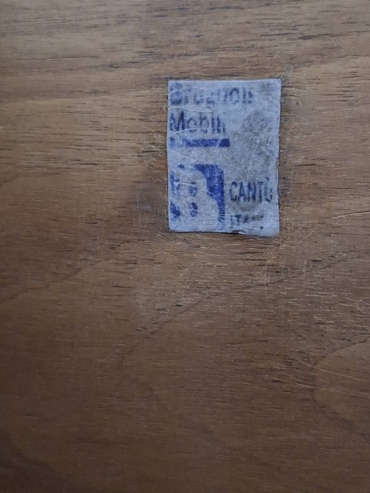 Brugnoli Mobili Cantù Italia dry bar cart, Italy 1950s